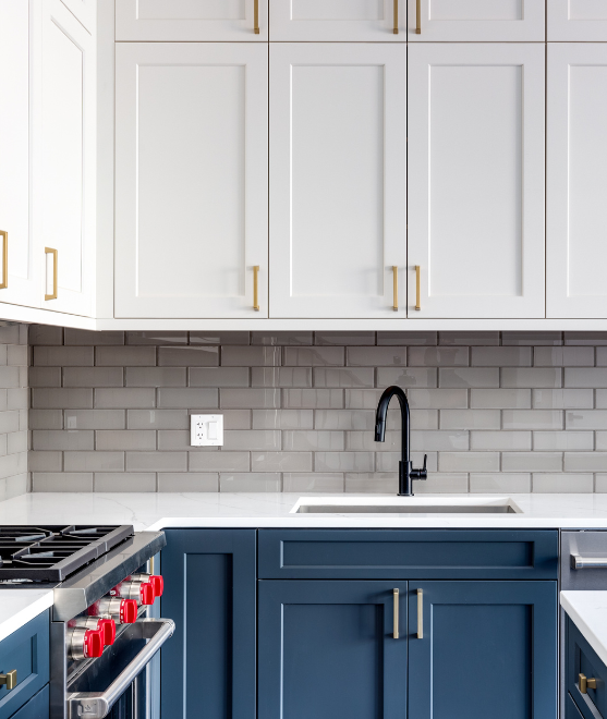 blue-kitchen-cabinets Cabinet Refinishing